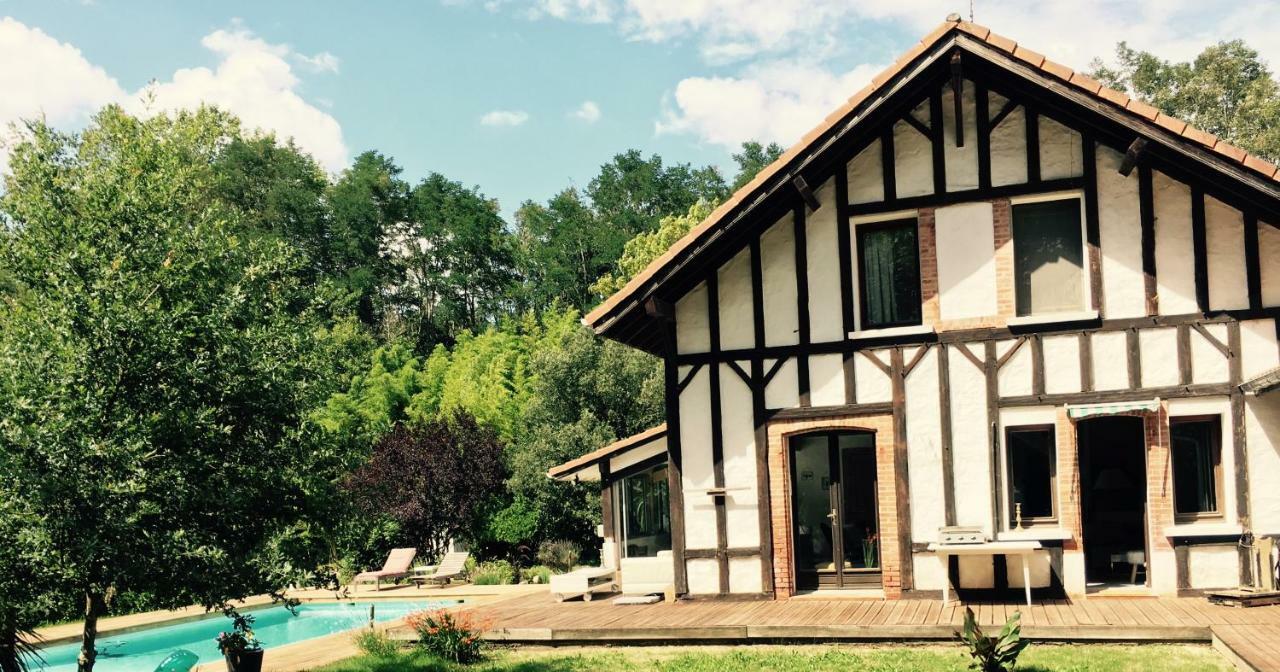 Coco Barn Wood Lodge Angresse Exterior foto