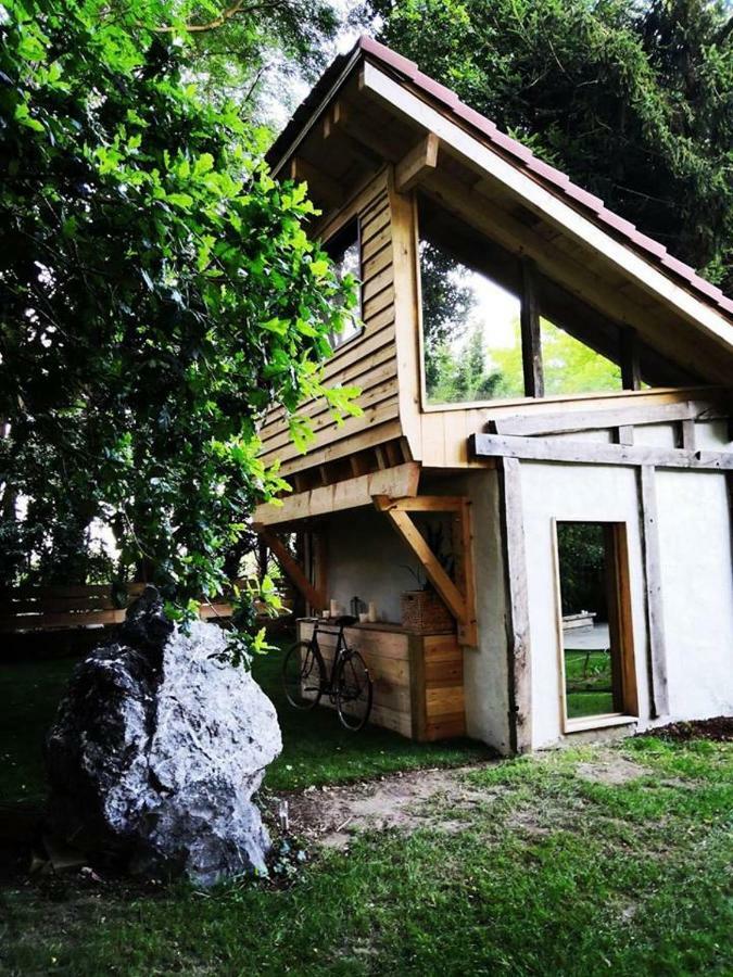 Coco Barn Wood Lodge Angresse Exterior foto