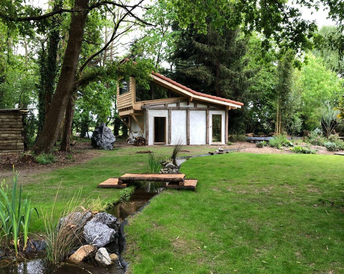 Coco Barn Wood Lodge Angresse Exterior foto